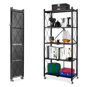 Estante Negro Plegable 127x72x34